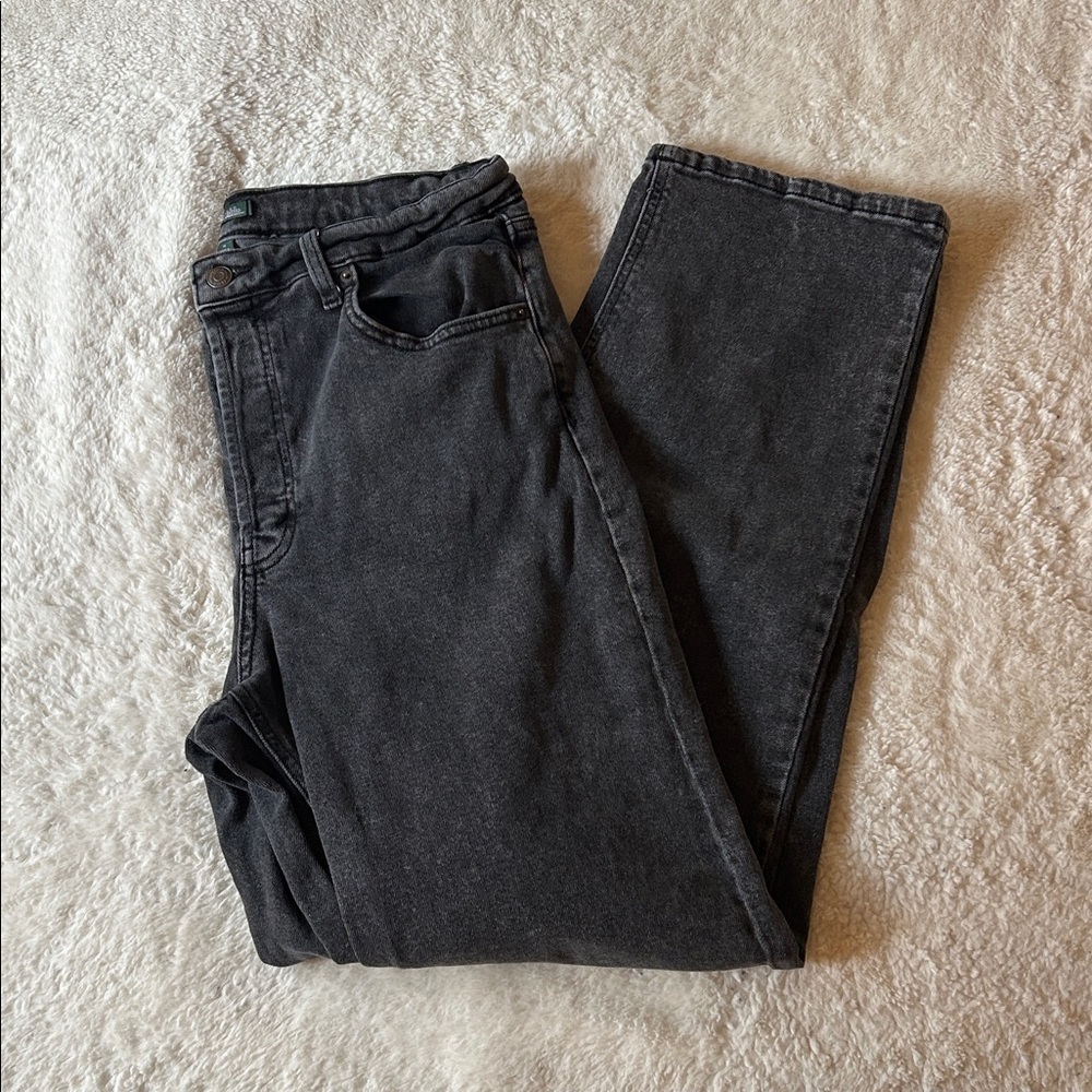 Wild Fable Super High Rise Straight Dark Gray Black Denim Jeans